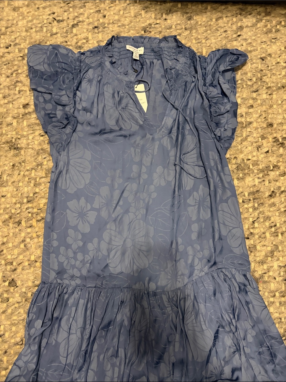 Current airBlue Floral Ruffle Dress maxi